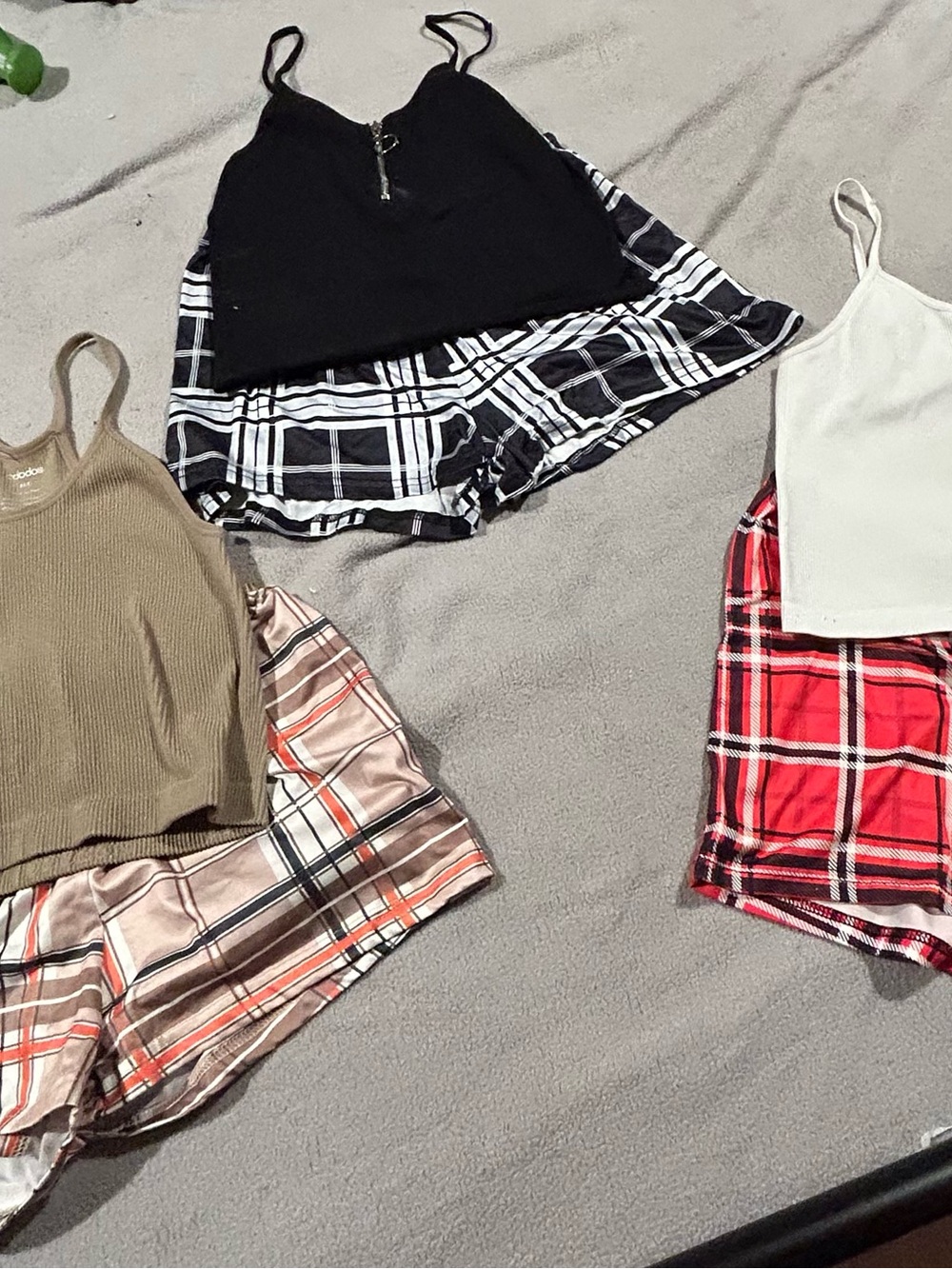 Black Plaid Women’s Lounge Shorts